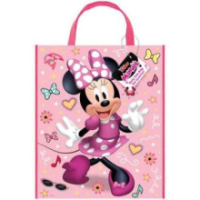 Large Plastic Party Tote Bag 13" x 11" - DISNEY MINNIE MOUSE