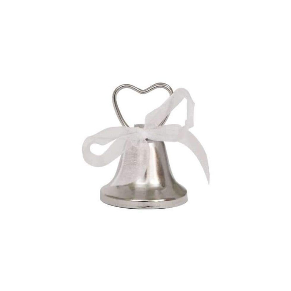 12 Wedding Place Card Holders - Silver Working Bells Party/Christmas