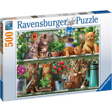 Ravensburger 14824 Cats on The Shelf 500 Piece Jigsaw