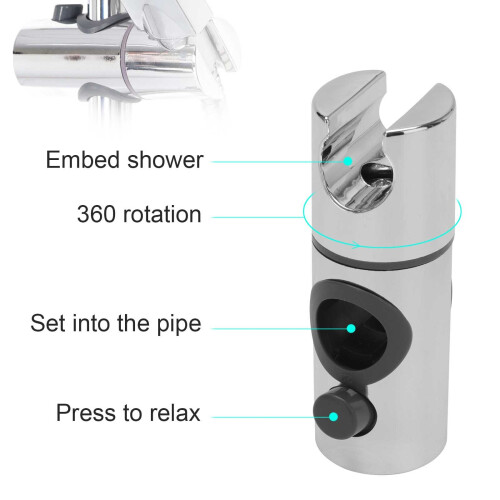 Chrome Shower Kit Twin Head Square Shower Kit Fixed Shower 2