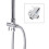 Chrome Shower Kit Twin Head Square Shower Kit Fixed Shower 7