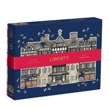 Liberty London Tudor Building 750 Piece Shaped Puzzle - Book