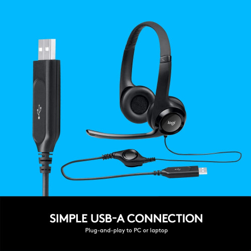 Logitech Logitech USB Headset H390 with Noise Cancelling Mic 2