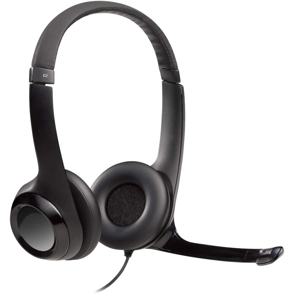 Logitech Usb Headset H390 With Noise Cancelling Mic Black/Silver