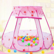(Pink, 87*110cm) Portable Indoor Kids Baby Children Game Play Toy Tent Ocean Ball Pit Pool Gift