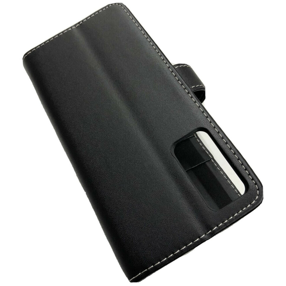 (Black) For Samsung Galaxy S20 FE 5G Phone Case, Cover, Flip Wallet, Folio, Leather /Gel