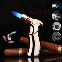 JOBON Cigarette Lighter Flame Blow Torch Cigar Gas Lighters in Box UK