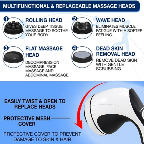 Electric Massager With Infrared Heating Massage Neck Shoulder Arm Back 2
