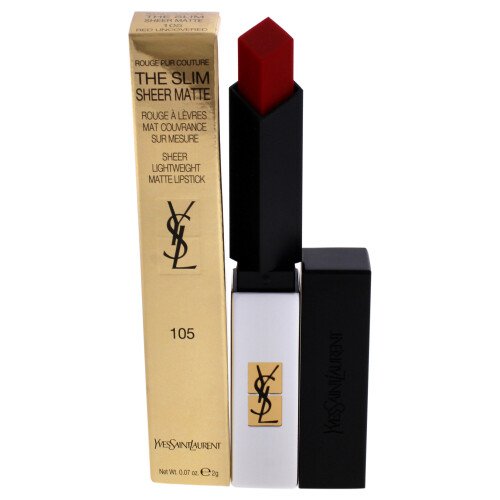 Yves Saint Laurent YSL The Slim Sheer Matte Lipstick 105 Red Uncovered
