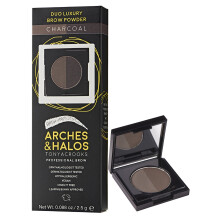 Arches and Halos Duo Luxury Brow Powder - Charocoal - 0.088 oz Eyebrow Powder