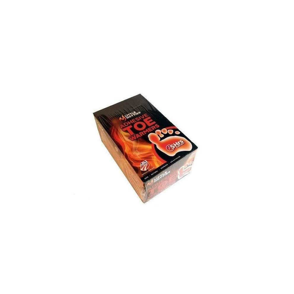 Little Hotties Adhesive Toe Warmers 30 Pairs - 5 Hours Of Pure Heat. Natural, Environmentally Safe, Odorless And Air-Activated. Perfect For Camping,