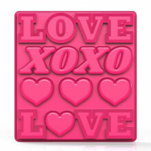Zoku Love Phrase Ice Molds Tray 4 Fun Designs BPA Free