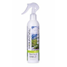Mountval Textile Shield, spray-on waterproofer for wet weather and hiking garments, pleasant smell, works with GORE-TEX, without solvent, Transparen