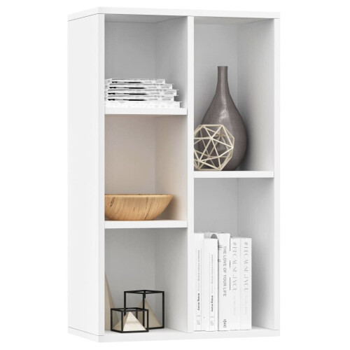 vidaXL reol/skab hvid 50x25x80 cm spånplade 1