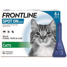 FRONTLINE Spot On Flea & Tick Treatment for Cats - 6 Pipettes