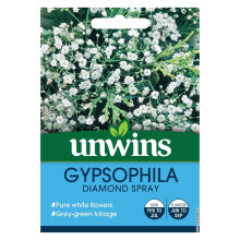Unwins Grow Your Own Pure White Gypsophila Diamond Spray Flower Seeds