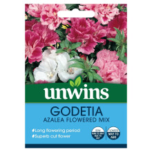Unwins Grow Your Own Godetia Azalea Flowered Mix Long Flowering Seeds