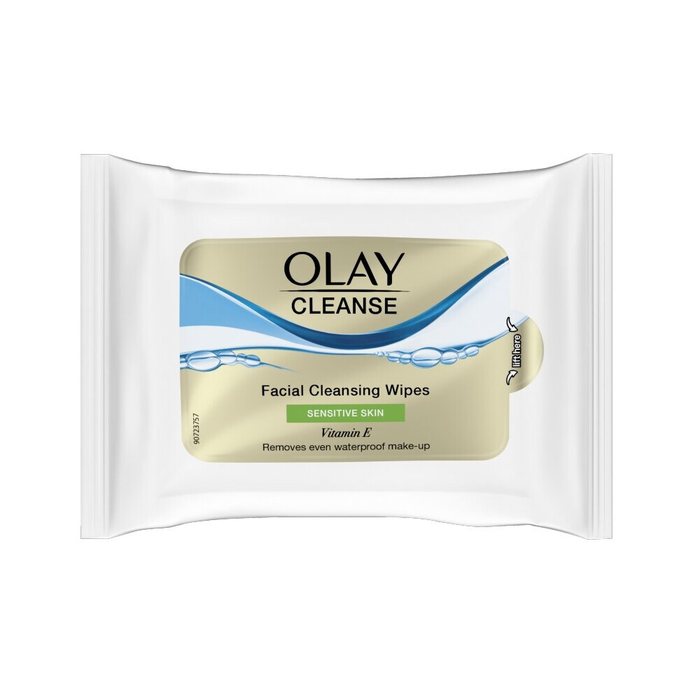 Olay Cleanse Facial Cleansing Wipes - Sensitive Skin - 20 Wipes