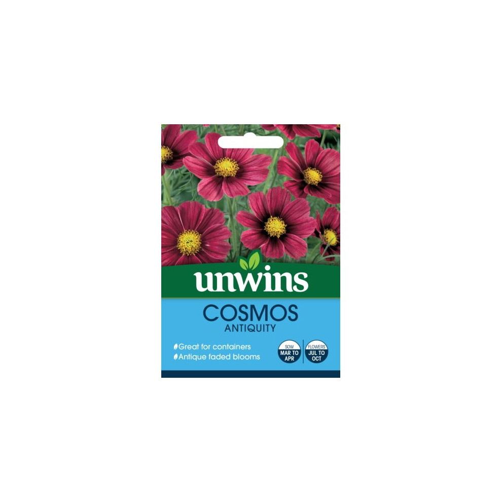 Unwins Grow Your Own Bee Magnet Cosmos Antiquity Flower Seeds