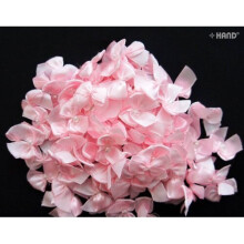 BO6-2 Pink Small Decorative Ribbon Bow with Pearl Trims - 100 pcs/pack, 25x20mm, approx 10g