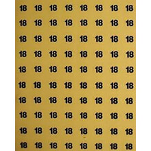 Size 18 Round Stickers, Garments, Hanger- 1.3cm Diameter, 10 Sheets 126 Stickers/Sheet - Clear