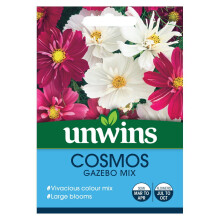 Unwins Grow Your Own Cosmos Gazebo Vivacious Colour Mix Flower Seeds