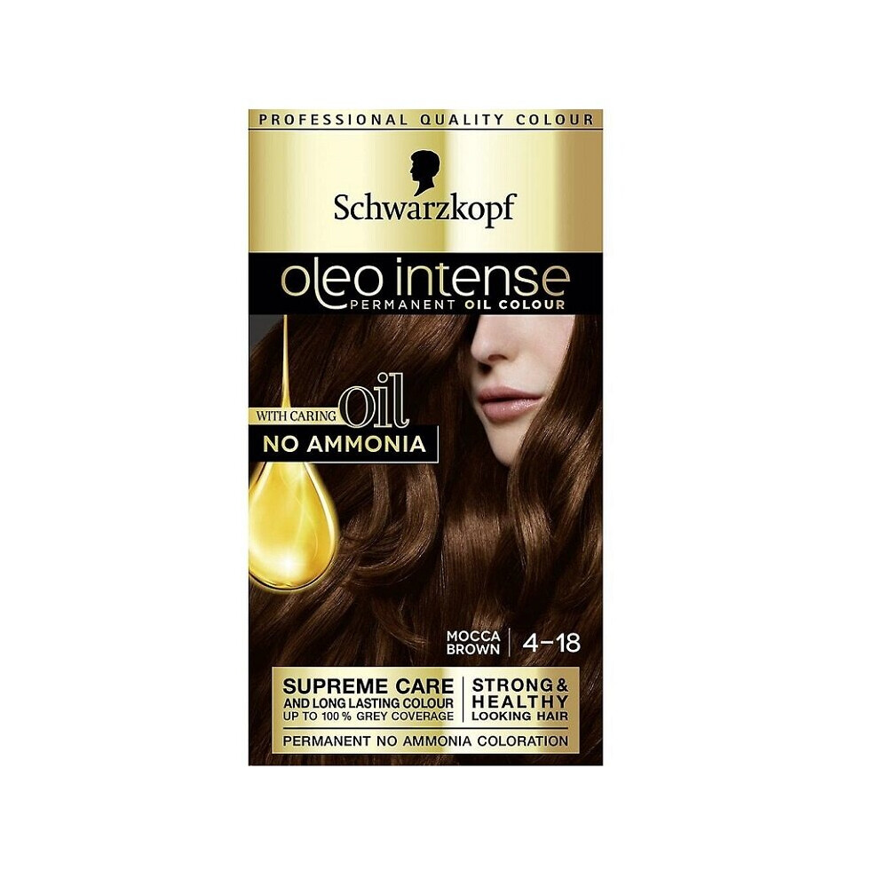 Schwarzkopf Oleo Intense Permanent Oil Hair Colour - Mocca Brown 4-18-image-OPC-P6RTGMY-NEW