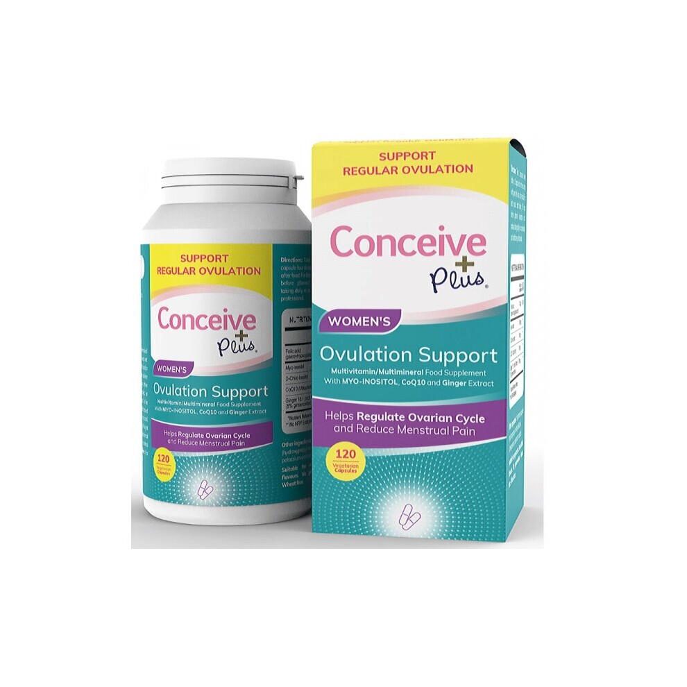 Sasmar Conceive Plus Women's Ovulation Support - 120 Capsules