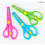 D2-005 Kids Safe Blunt Tip Easy to Use Scissors 5.5'' x 2 4