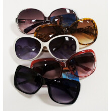 8813 Ladies Fashionable Dark Tinted Sunglasses UV400 Assorted Colours and Designs - Pack of 2