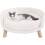 Bingopaw (M(60cm)) Elevated Cat Beds, Cat Stool Bed Durable Round Cat Chair Cushion Sofa 1