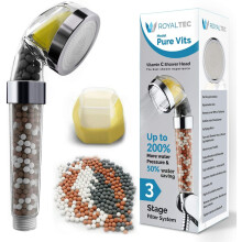 Vitamin Filtered Shower Head Fluoride Chlorine Shower Filter Softens