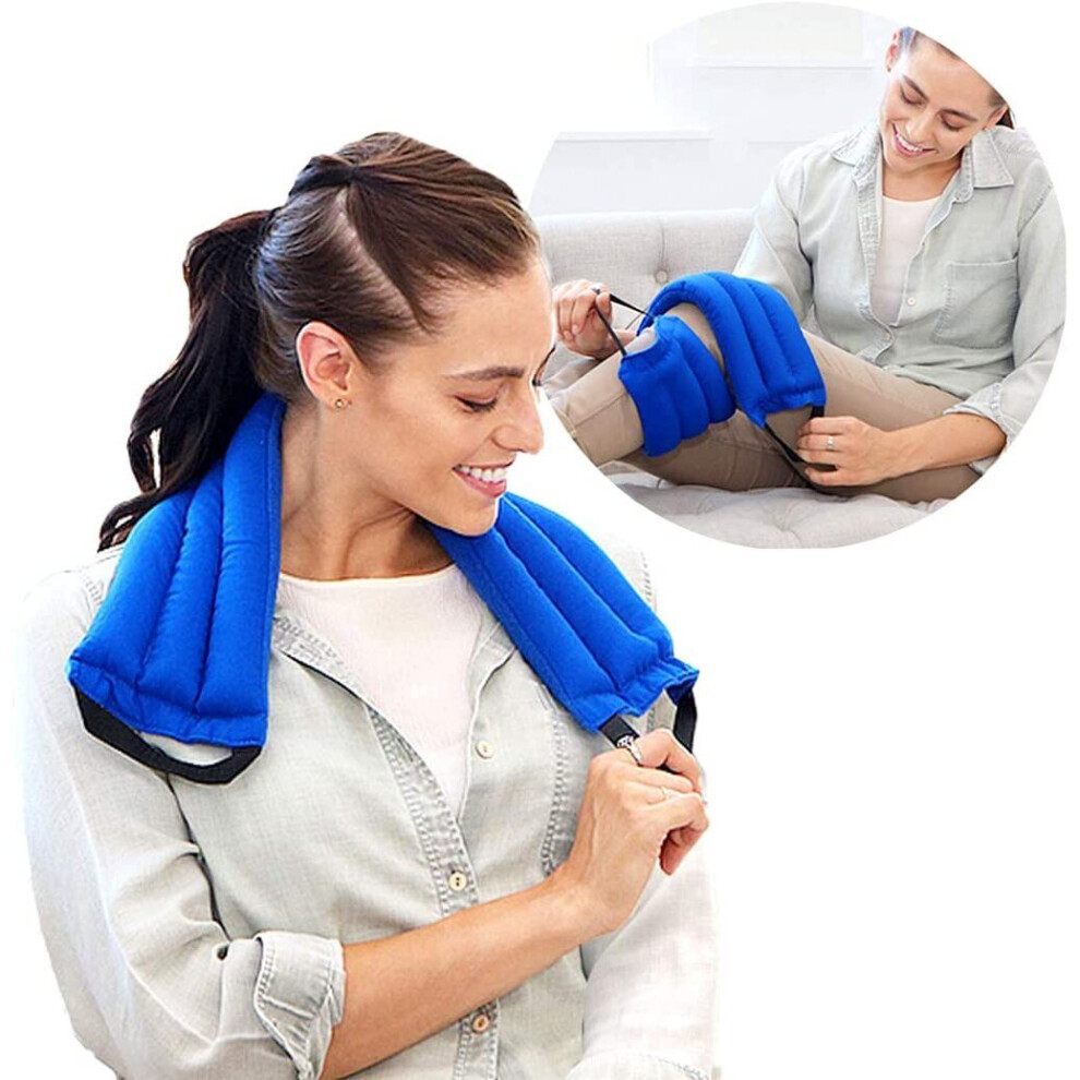 My Heating Pad Microwavable Multi Purpose Wrap For Neck&Shoulders,Back,Joints&Menstrual Cramps Pain Relief-Heat Therapy Packw/Handles For Sore Muscles