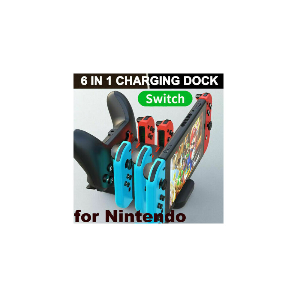 Charging Dock Station Joy-Con Pro Controller Charger Stand For Nintendo Switch 683546297136