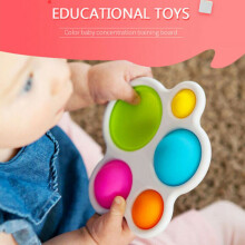 Baby Simple Dimple Sensory Toys--Silicone Flipping Board Brain Teasers Best Gift