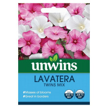 Unwins Grow Your Own Lavatera Twins Mix Masses Of Blooms Flower Seeds