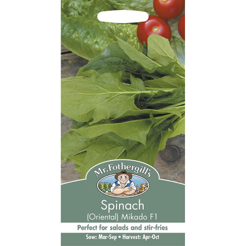Mr Fothergill's Mr Fothergills - Vegetable - Spinach (Oriental) Mikado - 500 Seed