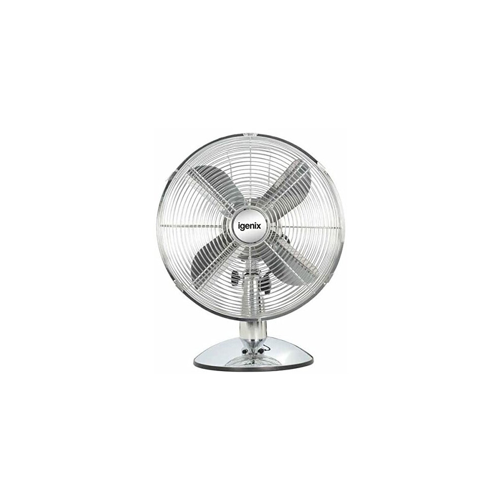 Igenix DF1250 Portable Desk Fan, 12 Inch, 3 Speed, Quiet Operation
