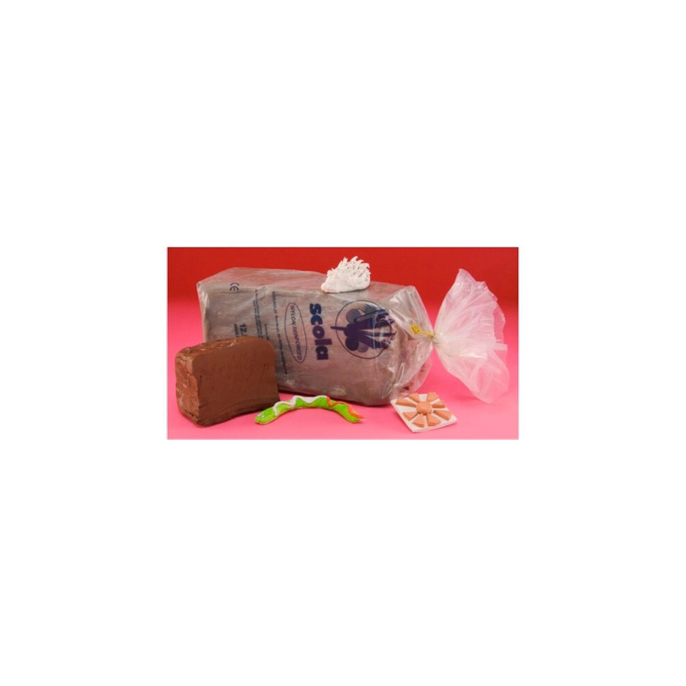 Scola Adc12.5kg/40 Air Dry Clay Terracotta 12.5Kg
