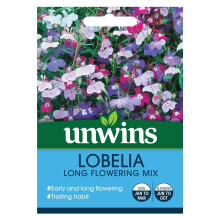Unwins Grow Your Own Summer Flowering Lobelia Long Flowering Mix Seeds