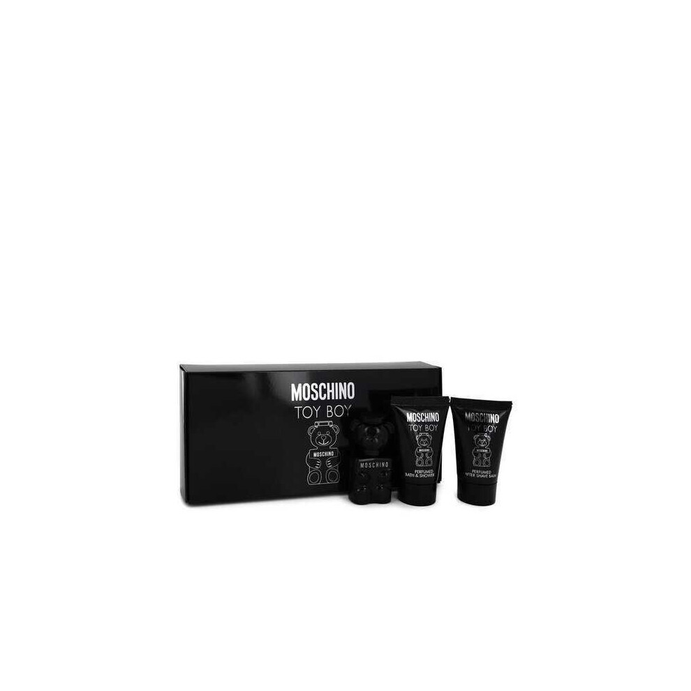 Moschino Toy Boy by Moschino Gift Set -- .17 oz Mini EDP + .8 oz Shower Gel + .8 oz After Shave Bal V728-551549