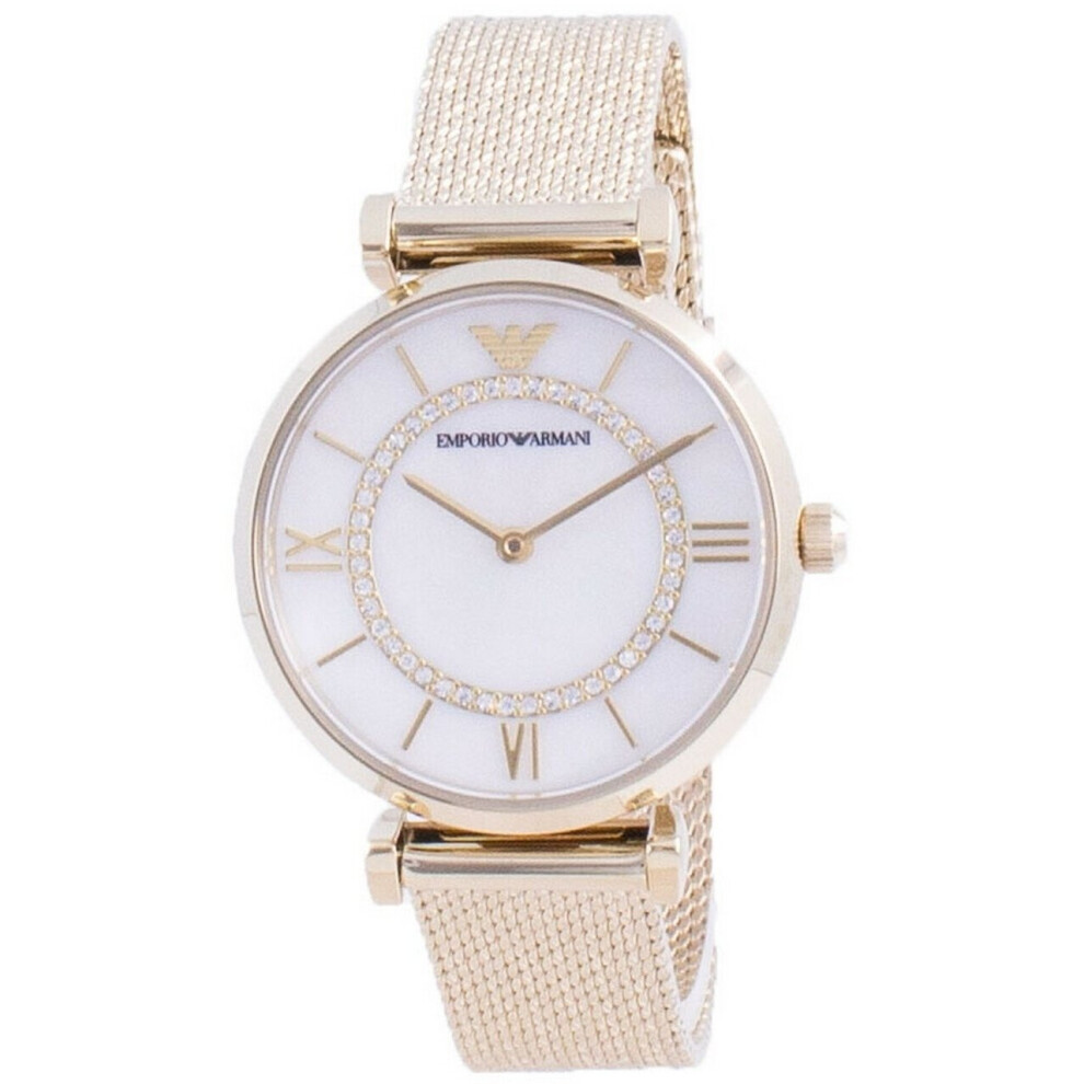 Emporio Armani Gianni T-bar Diamond Accents Quartz Ar11321 Women's Watch