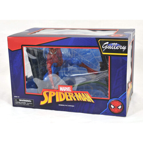 Diamond Select DIAMOND SELECT TOYS Marvel Comic Gallery: Spider-Man Web-Diorama PVC Figur, One-Size 2