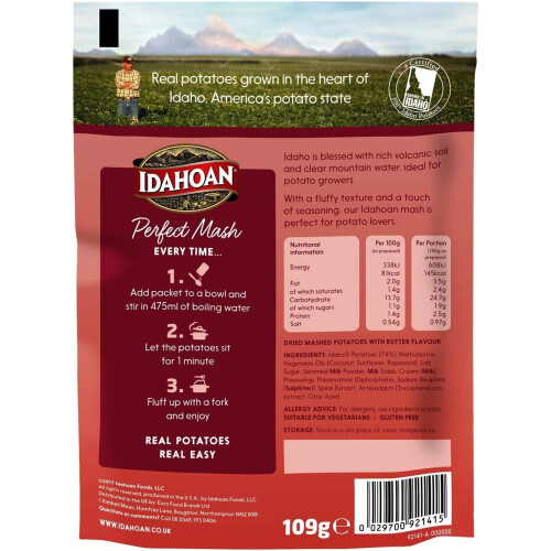 Idahoan Buttery Potato Mash, Pack of 12 1