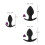Black Velvet Silicone Three Piece Anal Training Set 4