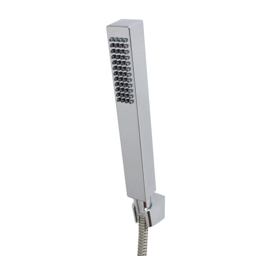 ECOSPA Square Shower Handset Chrome Bathroom Handheld Head Single Mode 1