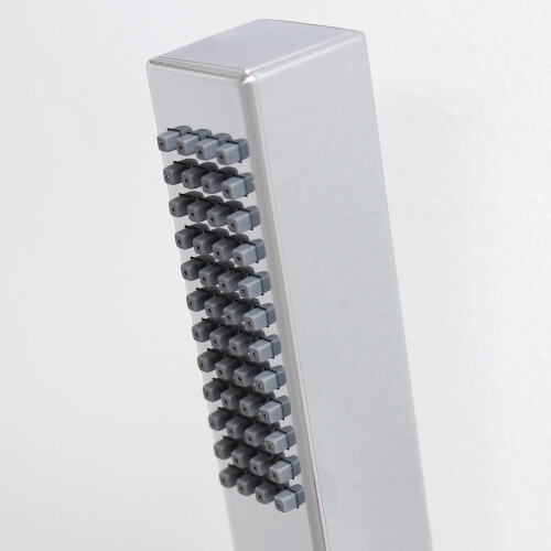 ECOSPA Square Shower Handset Chrome Bathroom Handheld Head Single Mode 2