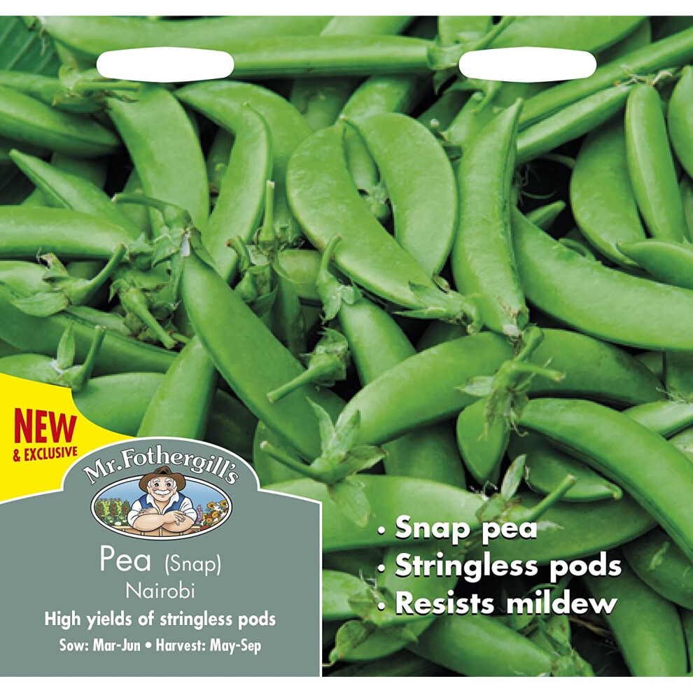 Mr Fothergills - Vegetable - Pea (Snap) Nairobi   - 250 Seeds