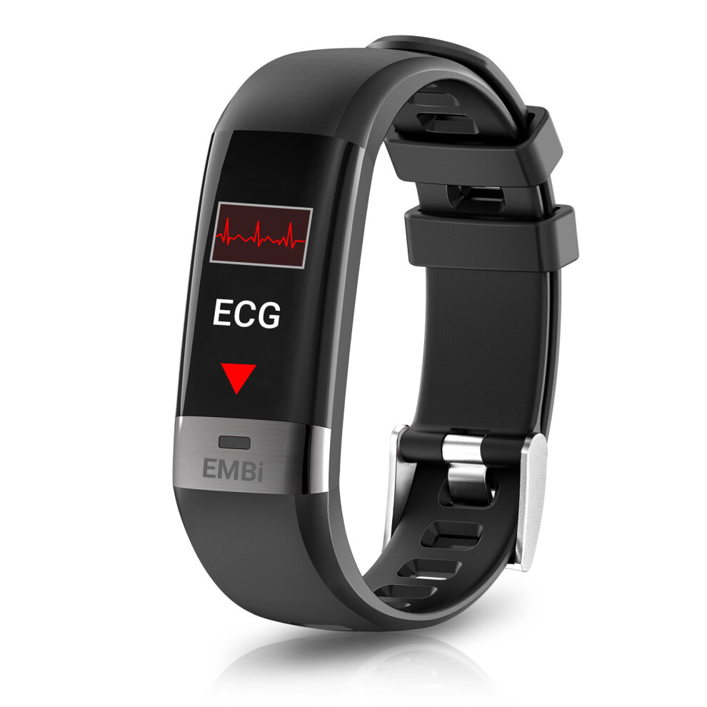 AUDAR EMBi - Fitness Tracker Smart Watch, Heart Rate and Blood Pressure ECG+PPG - 15 Day Battery