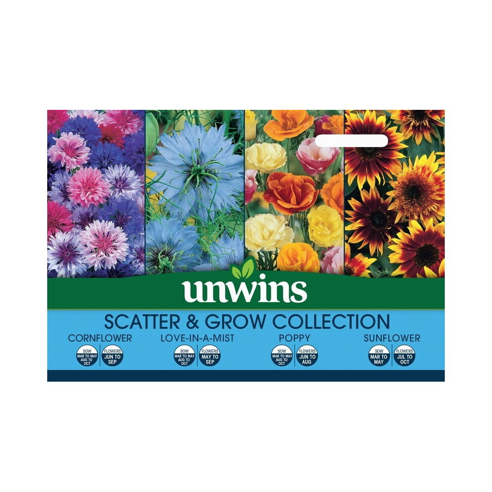 Unwins Grow Your Own Scatter & Grow Collection Mixed Flower Seeds